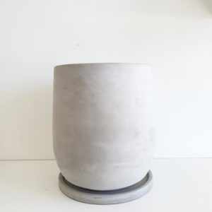 drop shape concrete pot