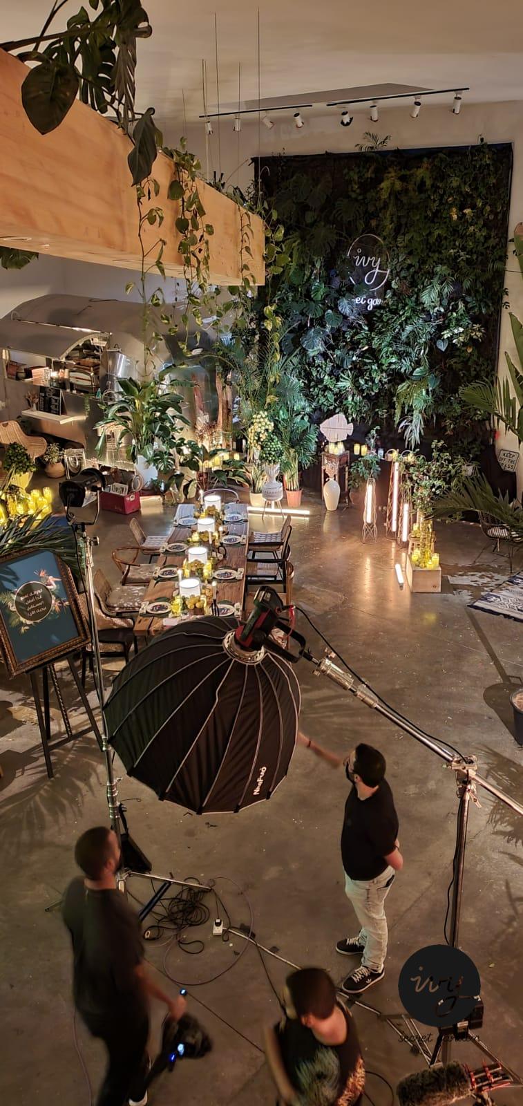 MBC Arabia filming location rental in Ivy secret garden